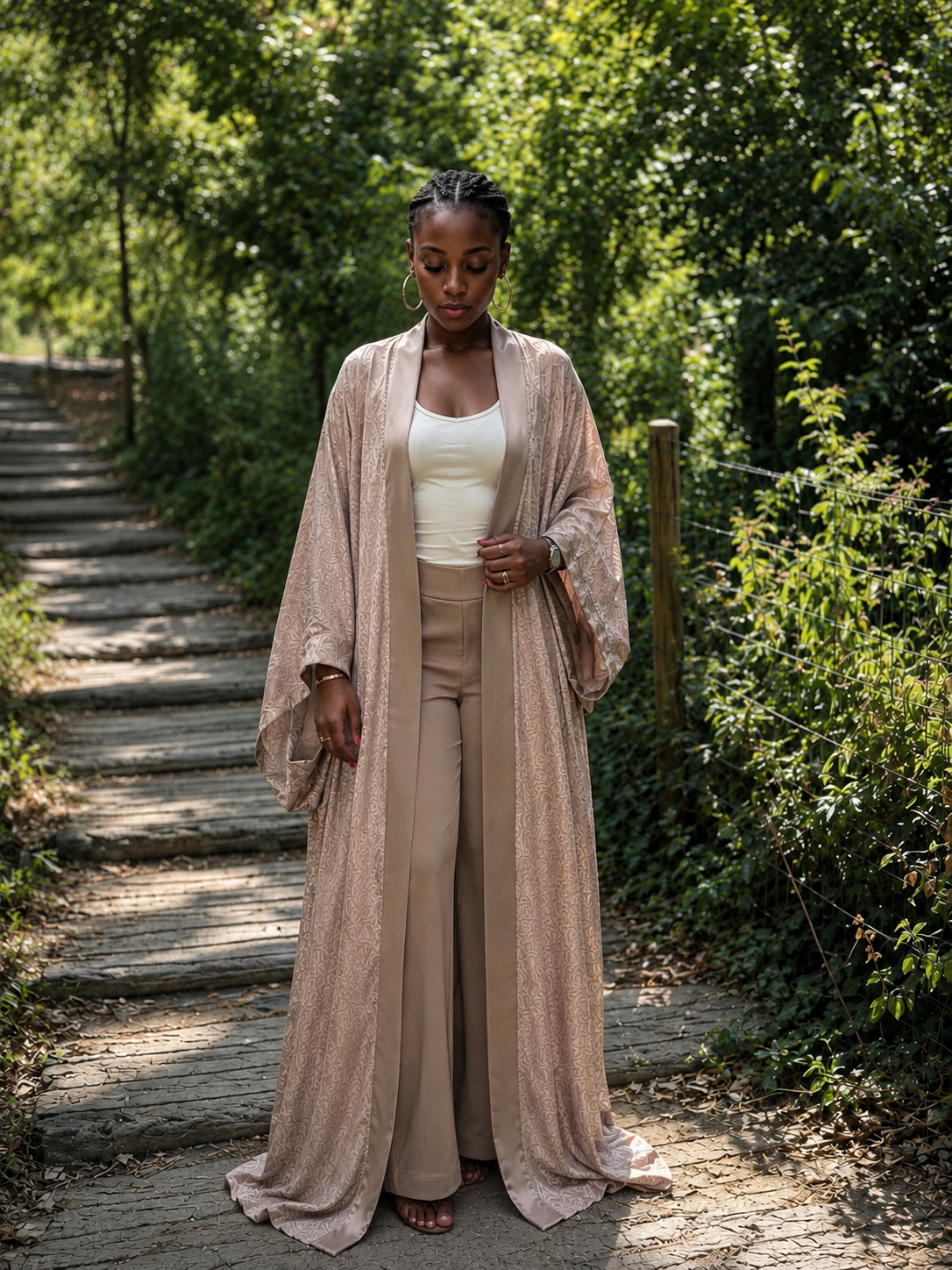 Ensemble Aya – Kimono & pantalon