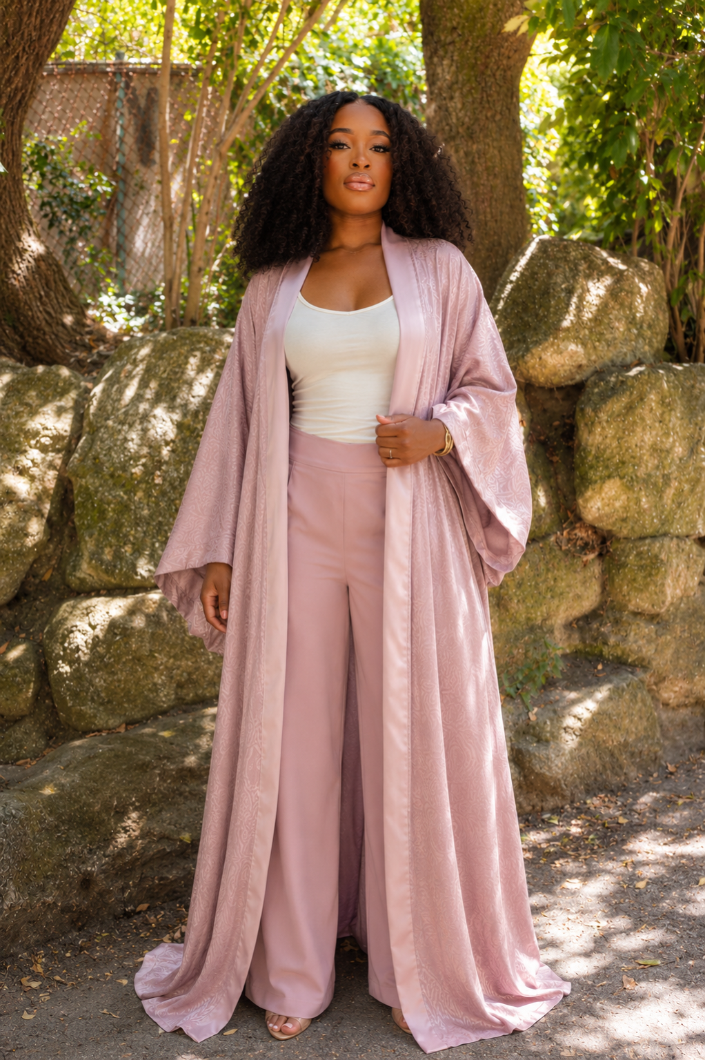 Ensemble Aya – Kimono & pantalon